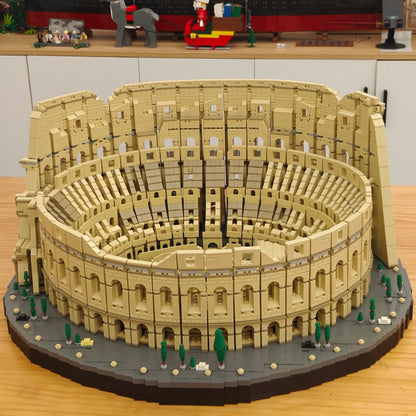IN STOCK 9036Pcs 86000 Architecture City The Italy Roman Colosseum Model Building Blocks 10276 Bricks Kids Toys Christmas Gifts