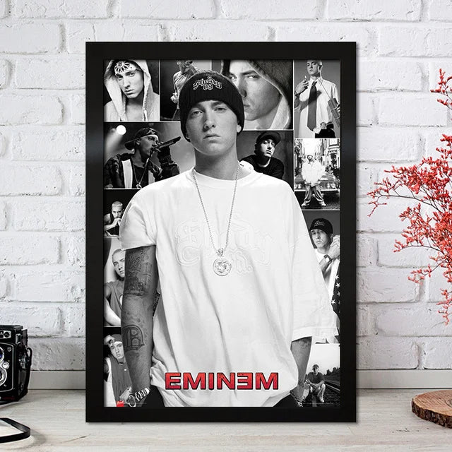 Super Rapper Eminems Posters and Prints Great Rap Singer Canvas Painting Music Star Wall Art Picture for Bedroom Home Decor