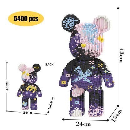 Kawaii Bear Building Blocks,assembly Toys,Ornaments, Home Decor,Creative Building Blocks,Thinking Developing Toys,Toys for Gifts