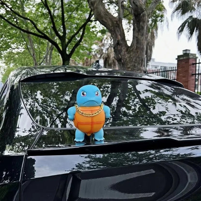 Hot Arrival Anime Pokemon Squirtle Spray Water Jenny Turtle Model Car Accessories Spray Water Big Size Proud And Cute Gifts Toys