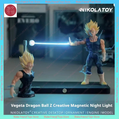 Rechargeable Dragon Ball Gogeta Lamp Gogeta Ligh Son Goku Light Lamp Model Kakarotto Kamehameha Wave Magnetic Ornament Anime