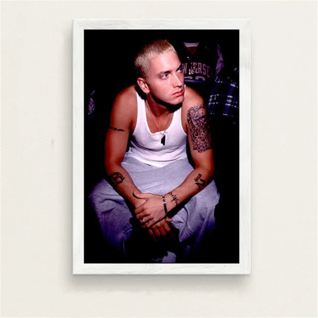 Super Rapper Eminems Posters and Prints Great Rap Singer Canvas Painting Music Star Wall Art Picture for Bedroom Home Decor