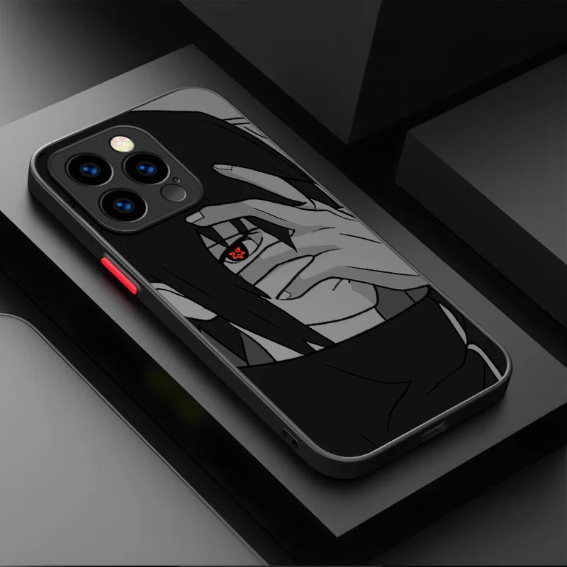 Phone Case For iPhone 17 Air 15 16E 16 14 13 12 11 Pro Max XR 7 8 Plus SE 2020 N-NARUTOS Uchiha Sasuke Itachi Cool Back Cover