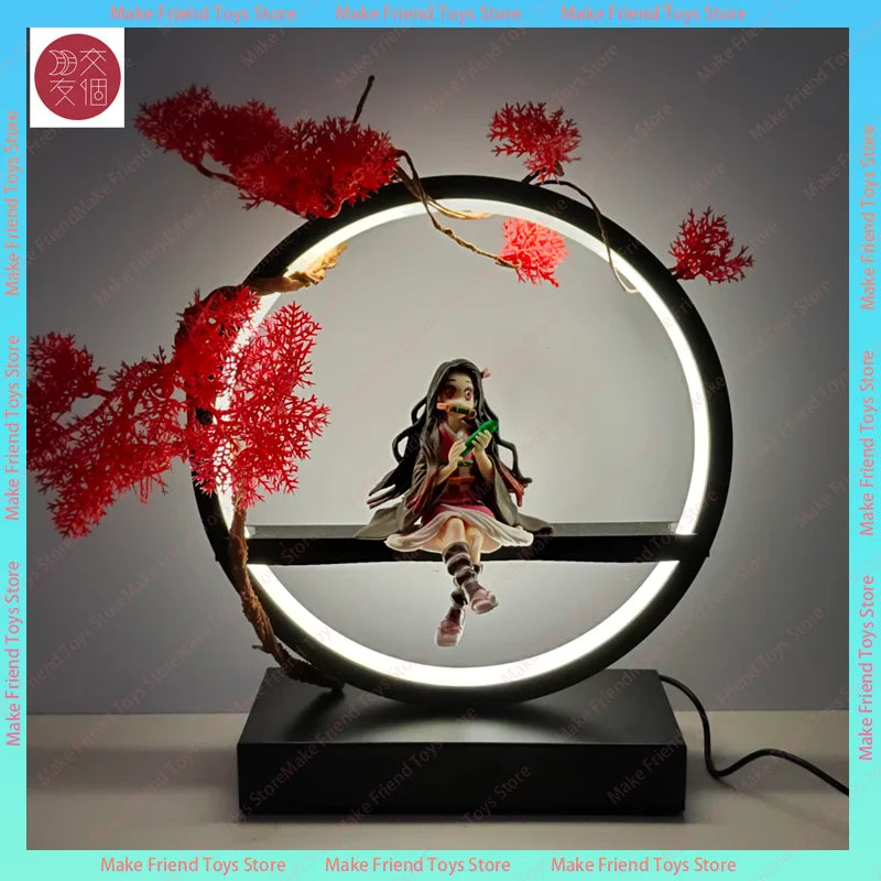 Nezuko Demon Slayer 3d Led Night Light Plug-In Mood Light Usb Anime Bedroom Decor Lamp For Fans Ambient Lighting Gift Home Dorm
