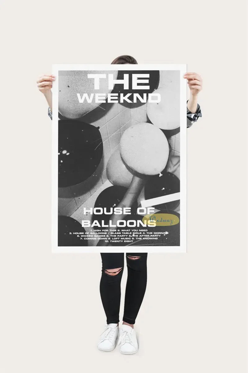 The Weeknd Poster Music Album Pop Rap Hip Hop Singer Life Photos Room Living Canvas Painting Print Wall Art Home Decor Pictures