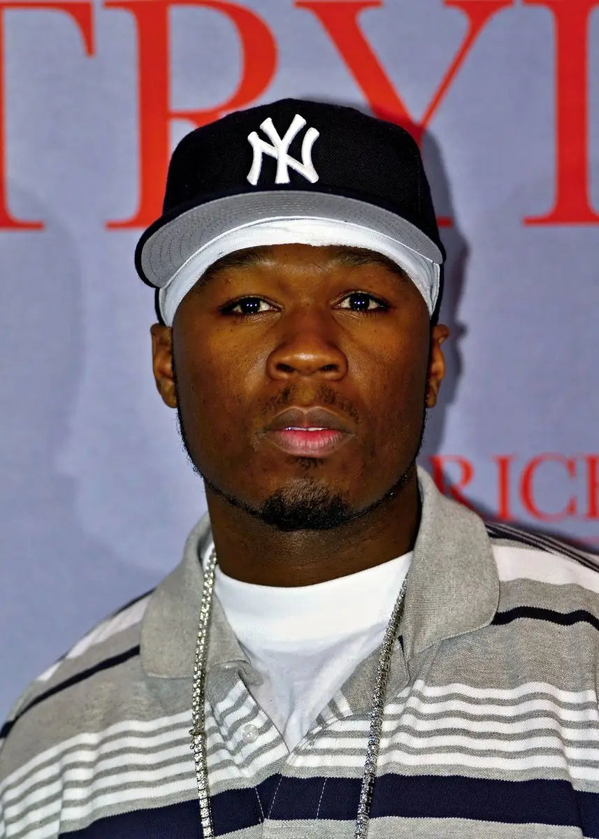 American Hip-hop Rap Musician 50 Cent Singer Portrait Canvas Painting Wall Art Picture Aesthetic Room Home Decoration Fans Gift