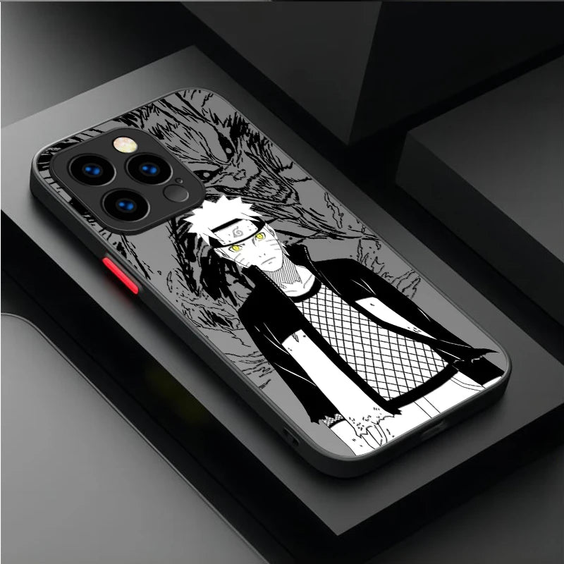 Phone Case For iPhone 17 Air 15 16E 16 14 13 12 11 Pro Max XR 7 8 Plus SE 2020 N-NARUTOS Uchiha Sasuke Itachi Cool Back Cover