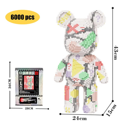 Kawaii Bear Building Blocks,assembly Toys,Ornaments, Home Decor,Creative Building Blocks,Thinking Developing Toys,Toys for Gifts