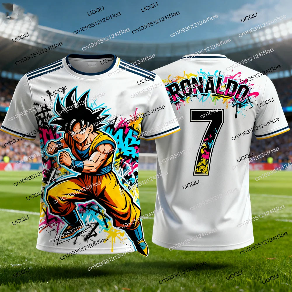 2025 New Arrivals Dragon Ball Z Goku/Vegeta Special Edition Football Jersey Ronaldo No.7 Football T-shirt Fan Special Jersey Kit