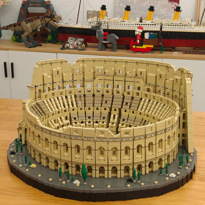 IN STOCK 9036Pcs 86000 Architecture City The Italy Roman Colosseum Model Building Blocks 10276 Bricks Kids Toys Christmas Gifts