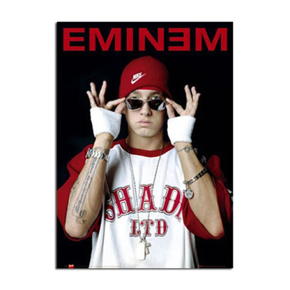 Super Rapper Eminems Posters and Prints Great Rap Singer Canvas Painting Music Star Wall Art Picture for Bedroom Home Decor