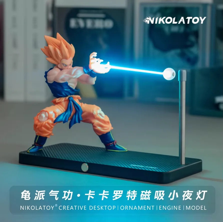 Rechargeable Dragon Ball Gogeta Lamp Gogeta Ligh Son Goku Light Lamp Model Kakarotto Kamehameha Wave Magnetic Ornament Anime