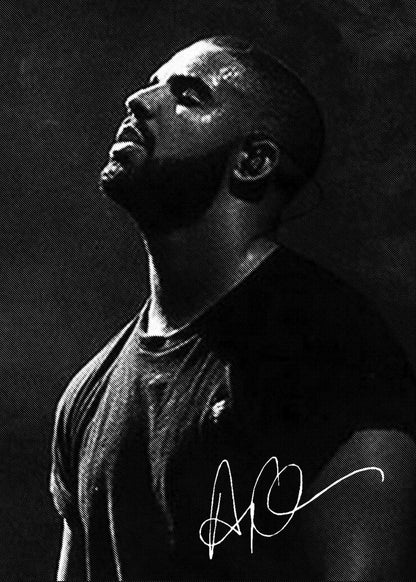 Famous Rapper LIL BABY/Drake/the Weekend Black and White Posters Canvas Painting and Prints Wall Art Picture for Room Home Decor