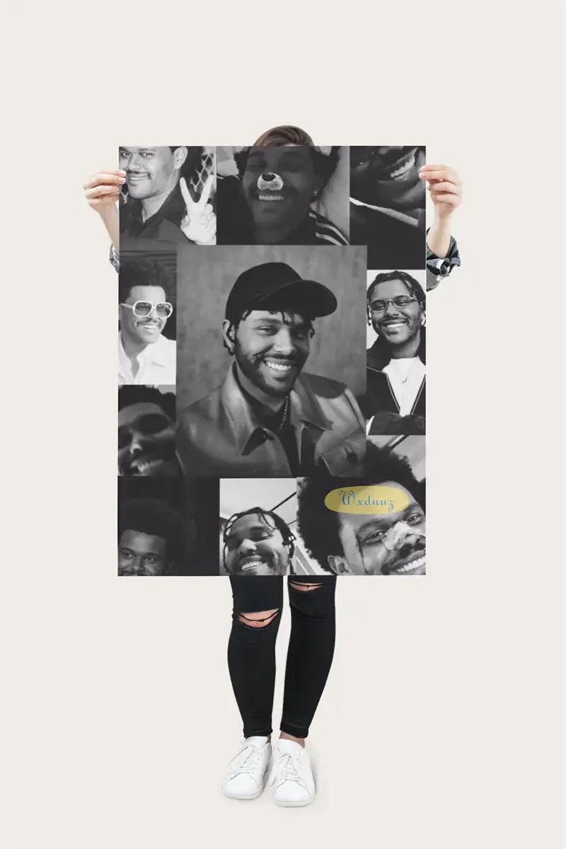 The Weeknd Poster Music Album Pop Rap Hip Hop Singer Life Photos Room Living Canvas Painting Print Wall Art Home Decor Pictures