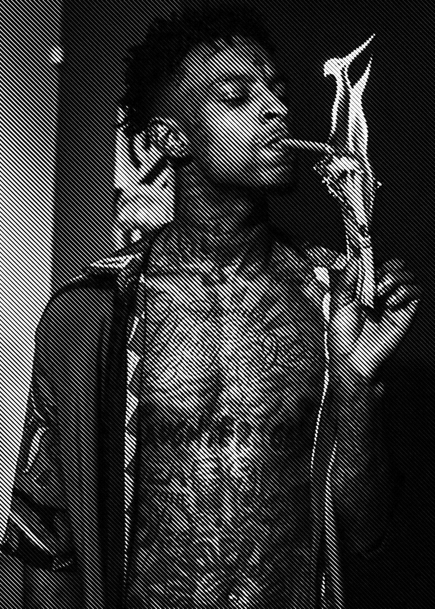 Famous Rapper LIL BABY/Drake/the Weekend Black and White Posters Canvas Painting and Prints Wall Art Picture for Room Home Decor