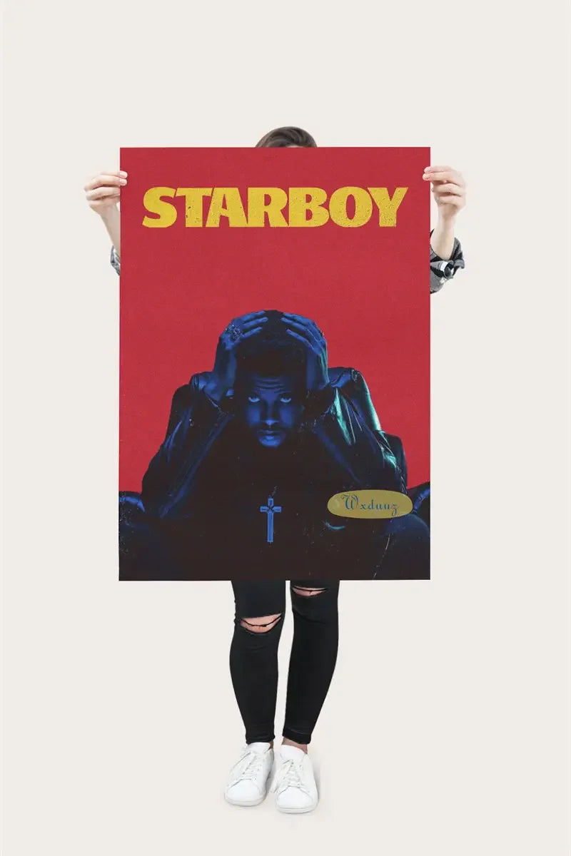 The Weeknd Poster Music Album Pop Rap Hip Hop Singer Life Photos Room Living Canvas Painting Print Wall Art Home Decor Pictures