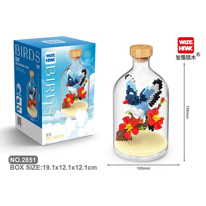 MOC Building Blocks Animal Model Bird Bald Eagle Parrot  DIY Assembly  Bricks Creative Games Collection Toys Xmas Gifts