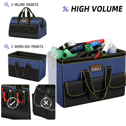 AIRAJ Multifunctional Tool Bags 1680D Oxford Cloth Electrician Bags Waterproof and Wear-Resistant High Capacity Storage Bags