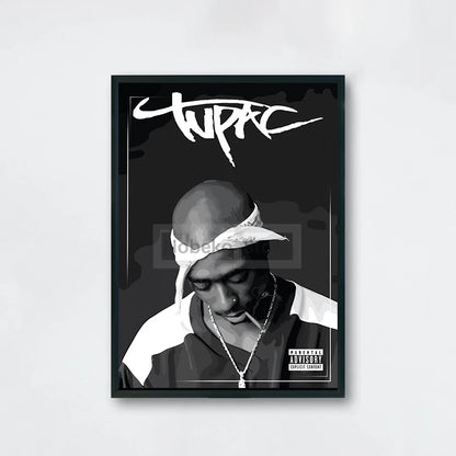 Famous Rapper 2Pac Posters Tupac Shakur Rap Prints Canvas Painting Wall Art Pictures Home Living Room Hip-hop Music Decoration