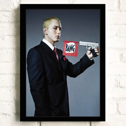 Super Rapper Eminems Posters and Prints Great Rap Singer Canvas Painting Music Star Wall Art Picture for Bedroom Home Decor