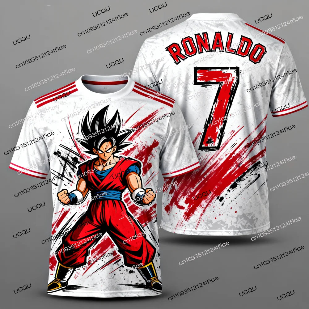 2025 New Arrivals Dragon Ball Z Goku/Vegeta Special Edition Football Jersey Ronaldo No.7 Football T-shirt Fan Special Jersey Kit