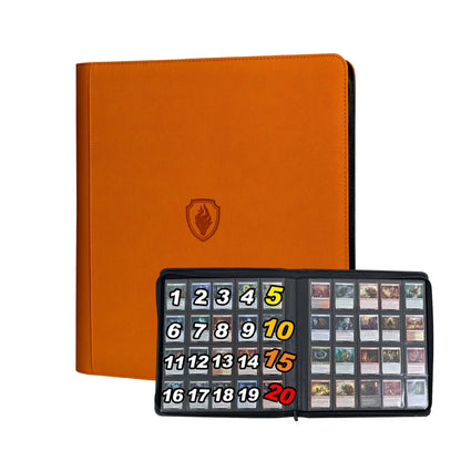 1280+ Cards 20 Pocket Card Binder Collector Card Album - Pages Compatible with Pokemon Cards, Sports Cards, Yugioh, MTG