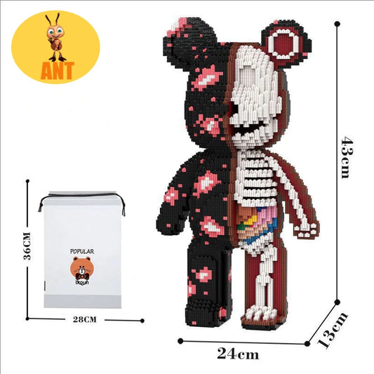 Kawaii Bear Building Blocks,assembly Toys,Ornaments, Home Decor,Creative Building Blocks,Thinking Developing Toys,Toys for Gifts