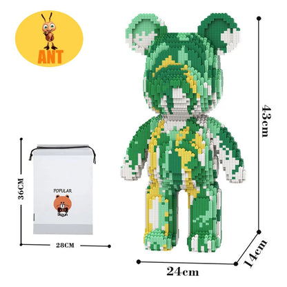 Kawaii Bear Building Blocks,assembly Toys,Ornaments, Home Decor,Creative Building Blocks,Thinking Developing Toys,Toys for Gifts