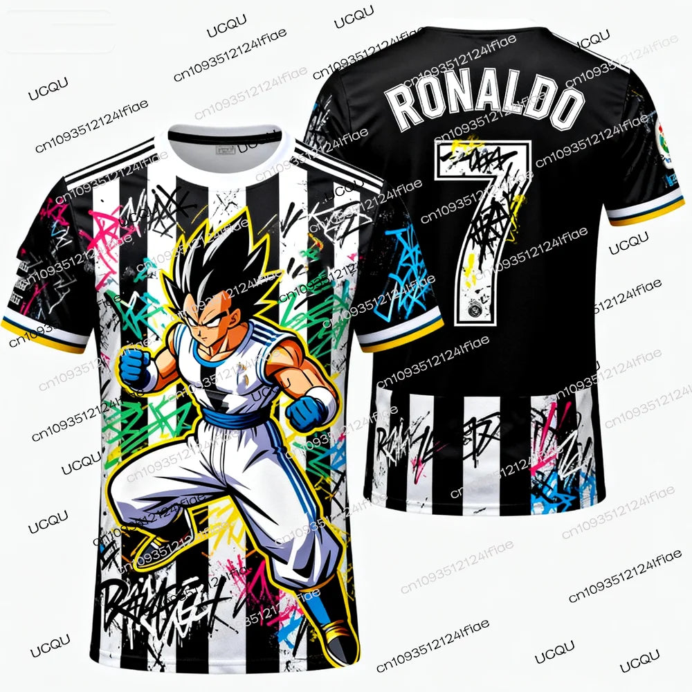 2025 New Arrivals Dragon Ball Z Goku/Vegeta Special Edition Football Jersey Ronaldo No.7 Football T-shirt Fan Special Jersey Kit