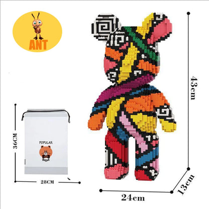 Kawaii Bear Building Blocks,assembly Toys,Ornaments, Home Decor,Creative Building Blocks,Thinking Developing Toys,Toys for Gifts