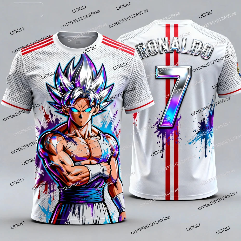2025 New Arrivals Dragon Ball Z Goku/Vegeta Special Edition Football Jersey Ronaldo No.7 Football T-shirt Fan Special Jersey Kit