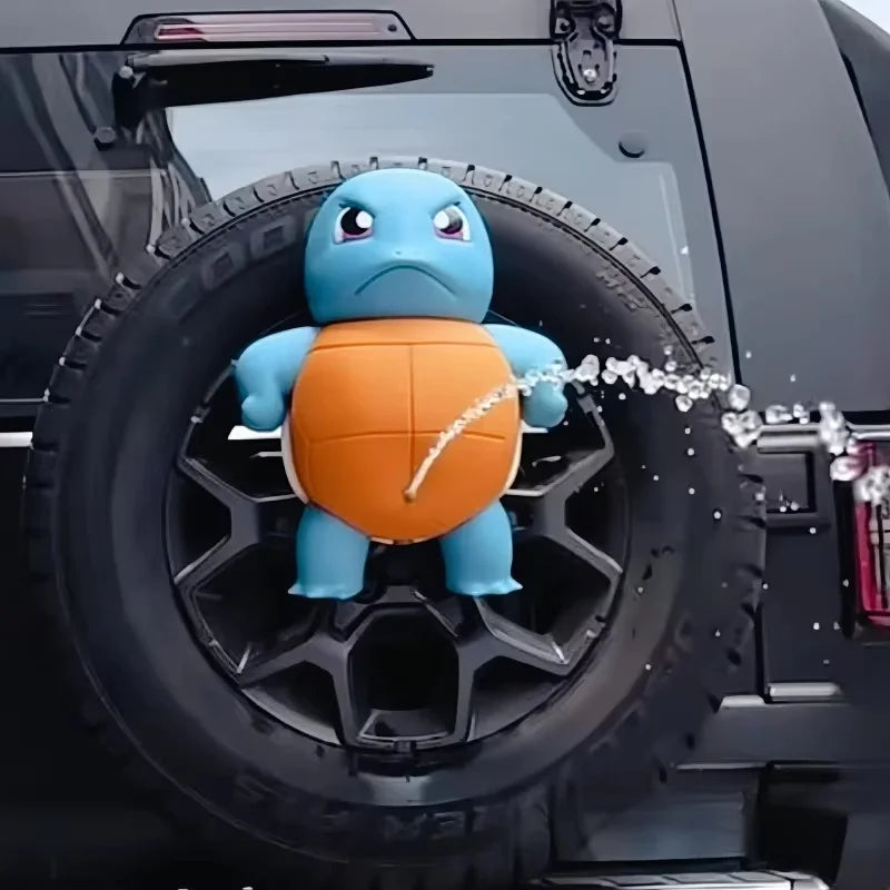 Hot Arrival Anime Pokemon Squirtle Spray Water Jenny Turtle Model Car Accessories Spray Water Big Size Proud And Cute Gifts Toys