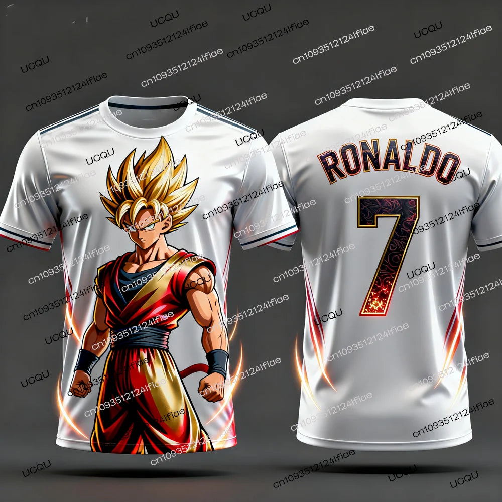 2025 New Arrivals Dragon Ball Z Goku/Vegeta Special Edition Football Jersey Ronaldo No.7 Football T-shirt Fan Special Jersey Kit