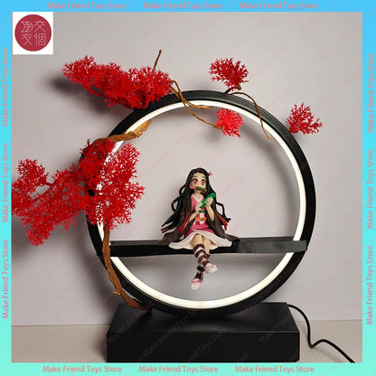 Nezuko Demon Slayer 3d Led Night Light Plug-In Mood Light Usb Anime Bedroom Decor Lamp For Fans Ambient Lighting Gift Home Dorm