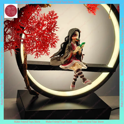 Nezuko Demon Slayer 3d Led Night Light Plug-In Mood Light Usb Anime Bedroom Decor Lamp For Fans Ambient Lighting Gift Home Dorm