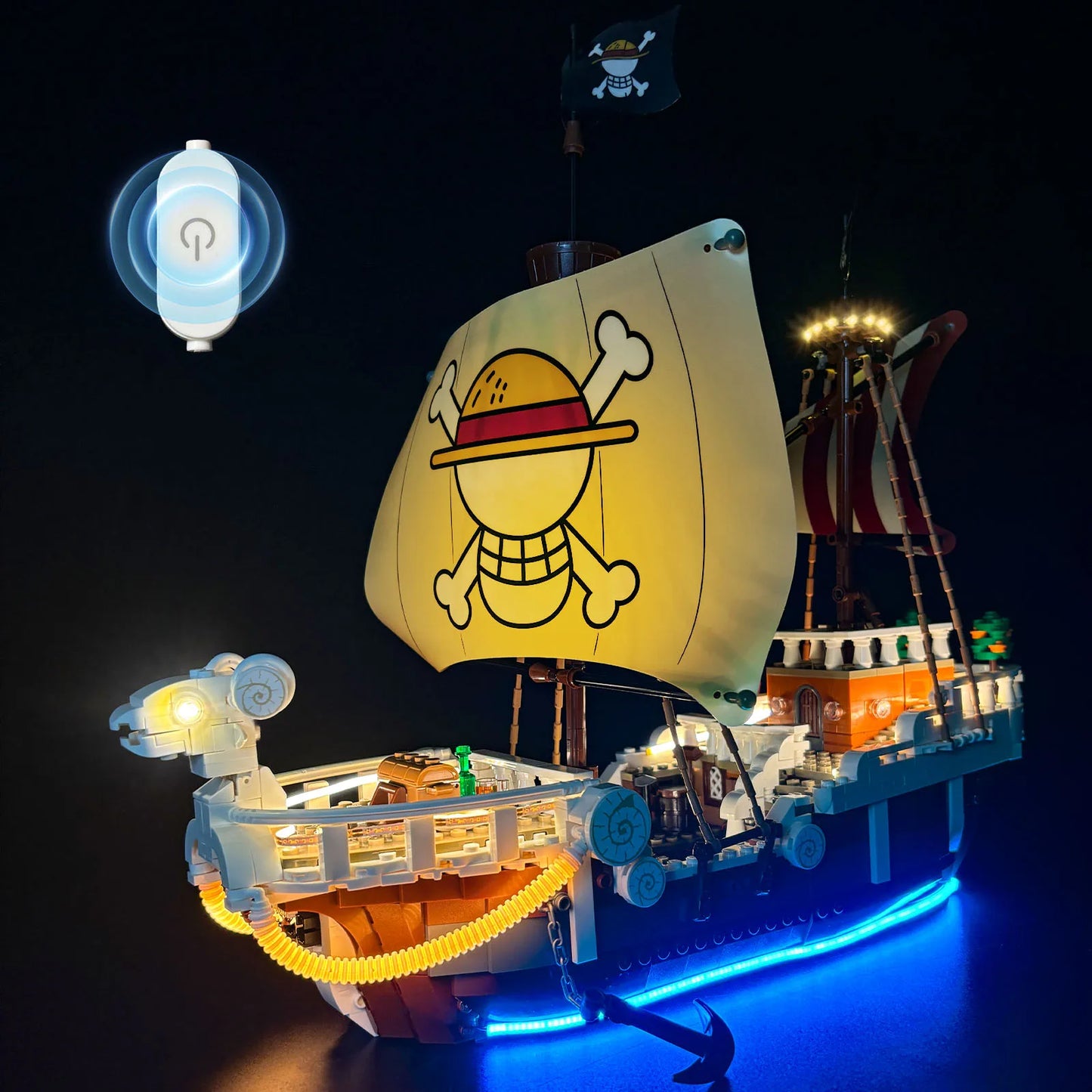 LYBMTWF LED Lighting Kit Compatible with Lego 75639 Pirate Ship Model (NOT Include The Model Bricks)