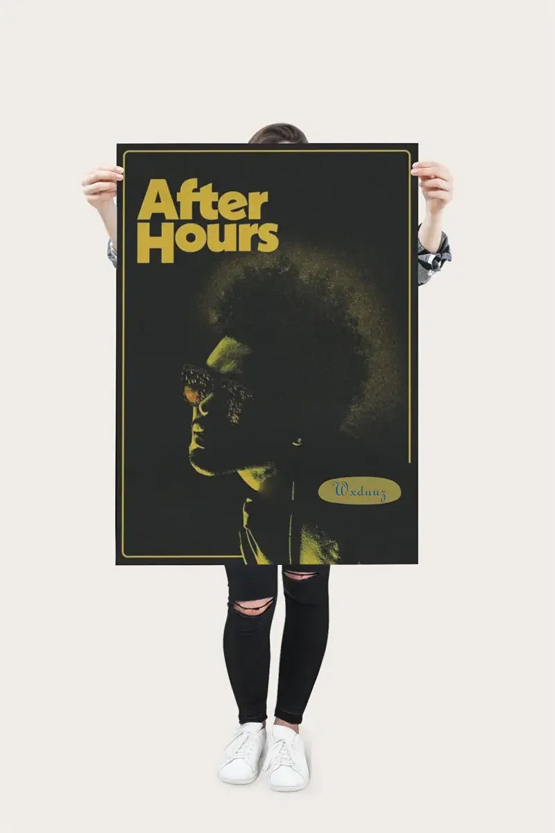 The Weeknd Poster Music Album Pop Rap Hip Hop Singer Life Photos Room Living Canvas Painting Print Wall Art Home Decor Pictures