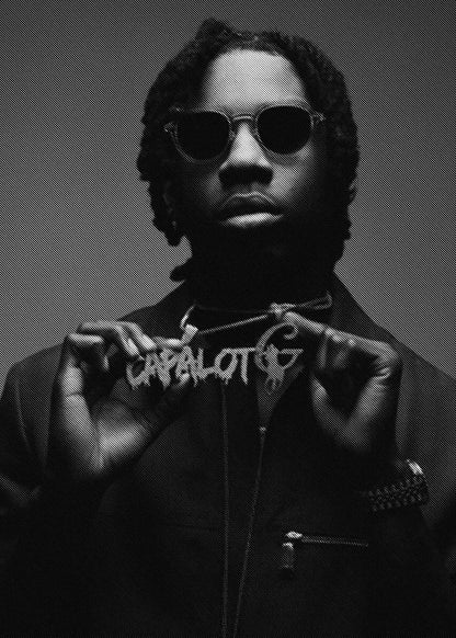 Famous Rapper LIL BABY/Drake/the Weekend Black and White Posters Canvas Painting and Prints Wall Art Picture for Room Home Decor