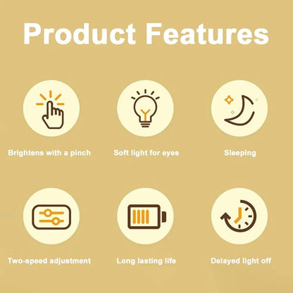 GGbingo Rechargeable Cute Capybara Night Light Novelty Dimmable Nursery Nightlight Touch Lamp Silicone Pat Lamp for Kids Room