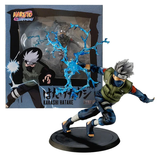 15CM Anime Naruto Shippuuden Hatake Kakashi Figure X-tra 1/10 Raikiri Fighting Pose Model Toy Gift Collection Aciton Figure PVC