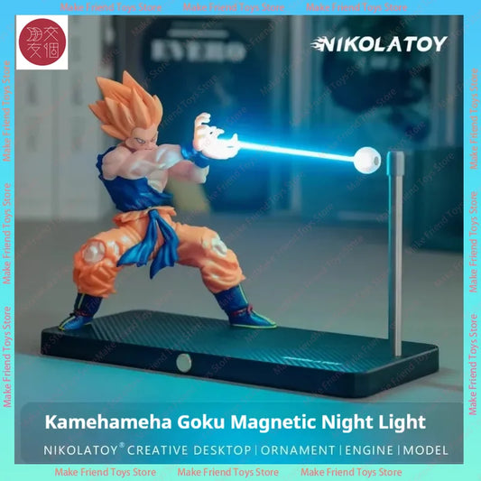 Rechargeable Dragon Ball Gogeta Lamp Gogeta Ligh Son Goku Light Lamp Model Kakarotto Kamehameha Wave Magnetic Ornament Anime
