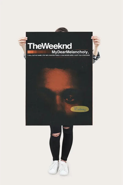 The Weeknd Poster Music Album Pop Rap Hip Hop Singer Life Photos Room Living Canvas Painting Print Wall Art Home Decor Pictures