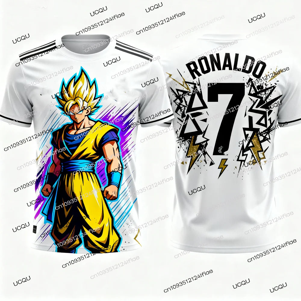 2025 New Arrivals Dragon Ball Z Goku/Vegeta Special Edition Football Jersey Ronaldo No.7 Football T-shirt Fan Special Jersey Kit