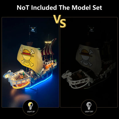 LYBMTWF LED Lighting Kit Compatible with Lego 75639 Pirate Ship Model (NOT Include The Model Bricks)