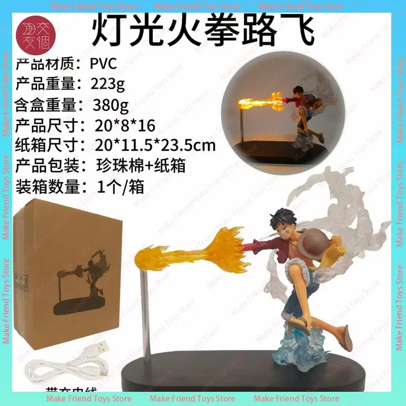 Rechargeable Dragon Ball Gogeta Lamp Gogeta Ligh Son Goku Light Lamp Model Kakarotto Kamehameha Wave Magnetic Ornament Anime