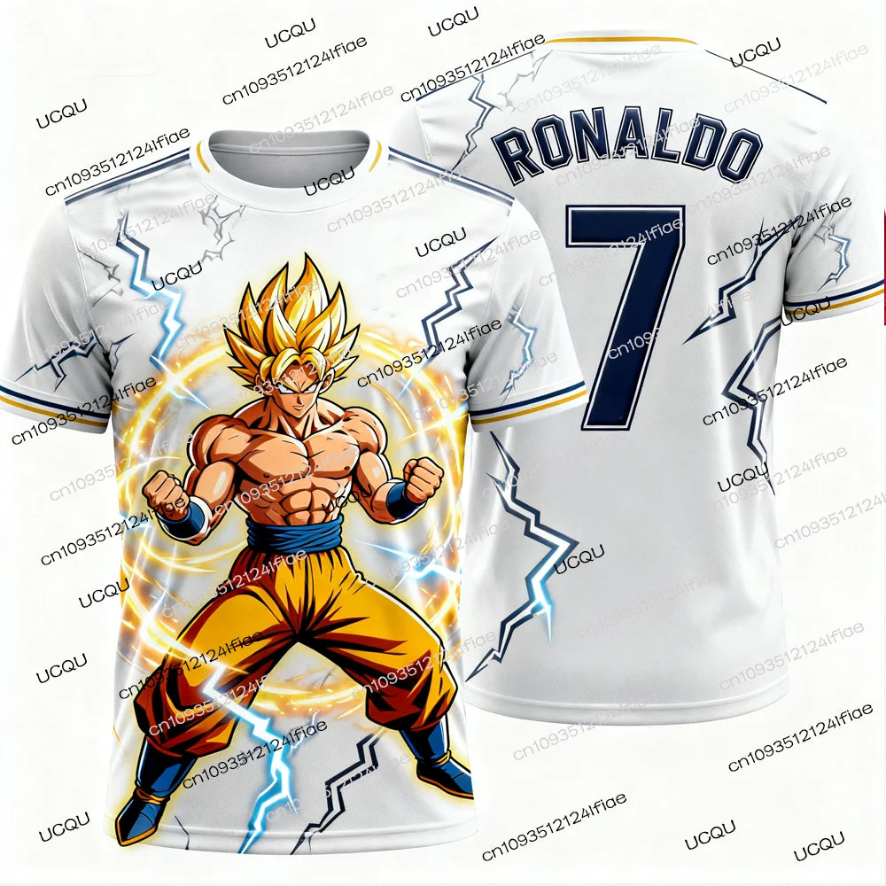2025 New Arrivals Dragon Ball Z Goku/Vegeta Special Edition Football Jersey Ronaldo No.7 Football T-shirt Fan Special Jersey Kit