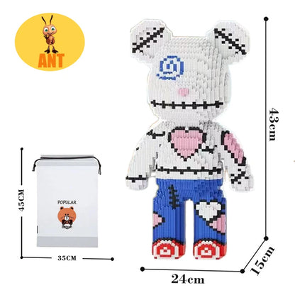 Kawaii Bear Building Blocks,assembly Toys,Ornaments, Home Decor,Creative Building Blocks,Thinking Developing Toys,Toys for Gifts