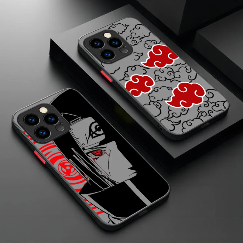 Phone Case For iPhone 17 Air 15 16E 16 14 13 12 11 Pro Max XR 7 8 Plus SE 2020 N-NARUTOS Uchiha Sasuke Itachi Cool Back Cover