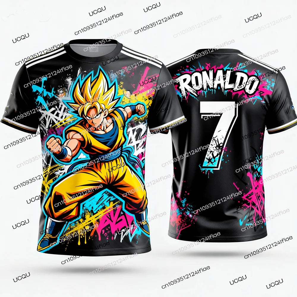 2025 New Arrivals Dragon Ball Z Goku/Vegeta Special Edition Football Jersey Ronaldo No.7 Football T-shirt Fan Special Jersey Kit