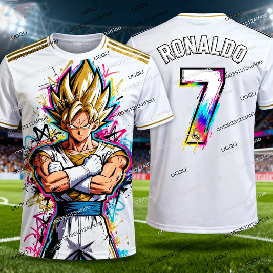2025 New Arrivals Dragon Ball Z Goku/Vegeta Special Edition Football Jersey Ronaldo No.7 Football T-shirt Fan Special Jersey Kit